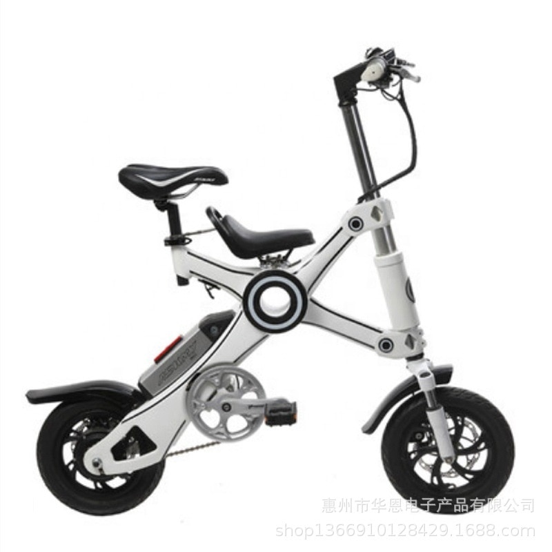 스마트 알루미늄 합금 전기 자전거 접이식 12 인치, 리튬 배터리 전기 자전거 싱글 또는 어린이 시트